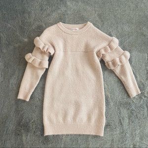 Cat & Jack Blush Pink Knit Sweater Dress size 4T